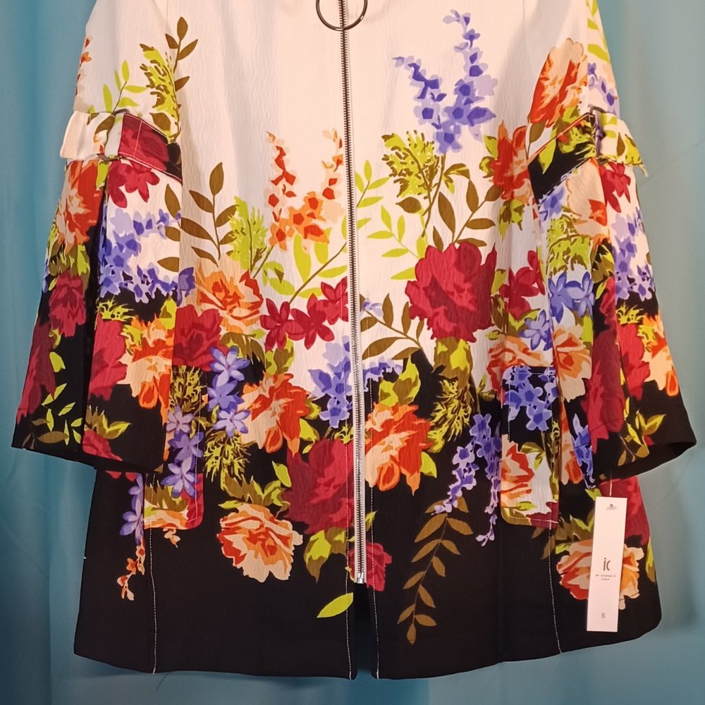 IC Collection by Connie K Floral Black/White jacket - Picture 10 of 13